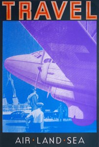 Travel: Air, Land Sea (Blue) by David Studwell